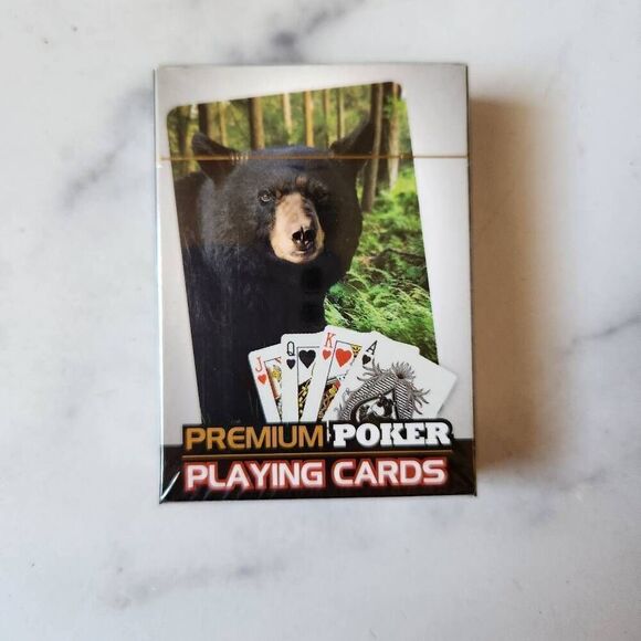 Premium poker playing cards 52 new in packaging Forest bear item # m5c2602 - Picture 1 of 5